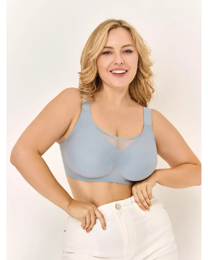 Supportive Tank Top Bra Blue