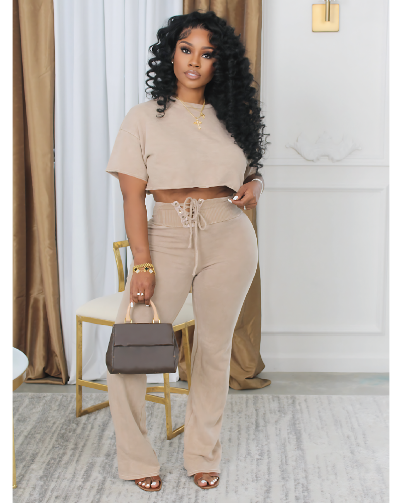 New Option Pant Set Beige