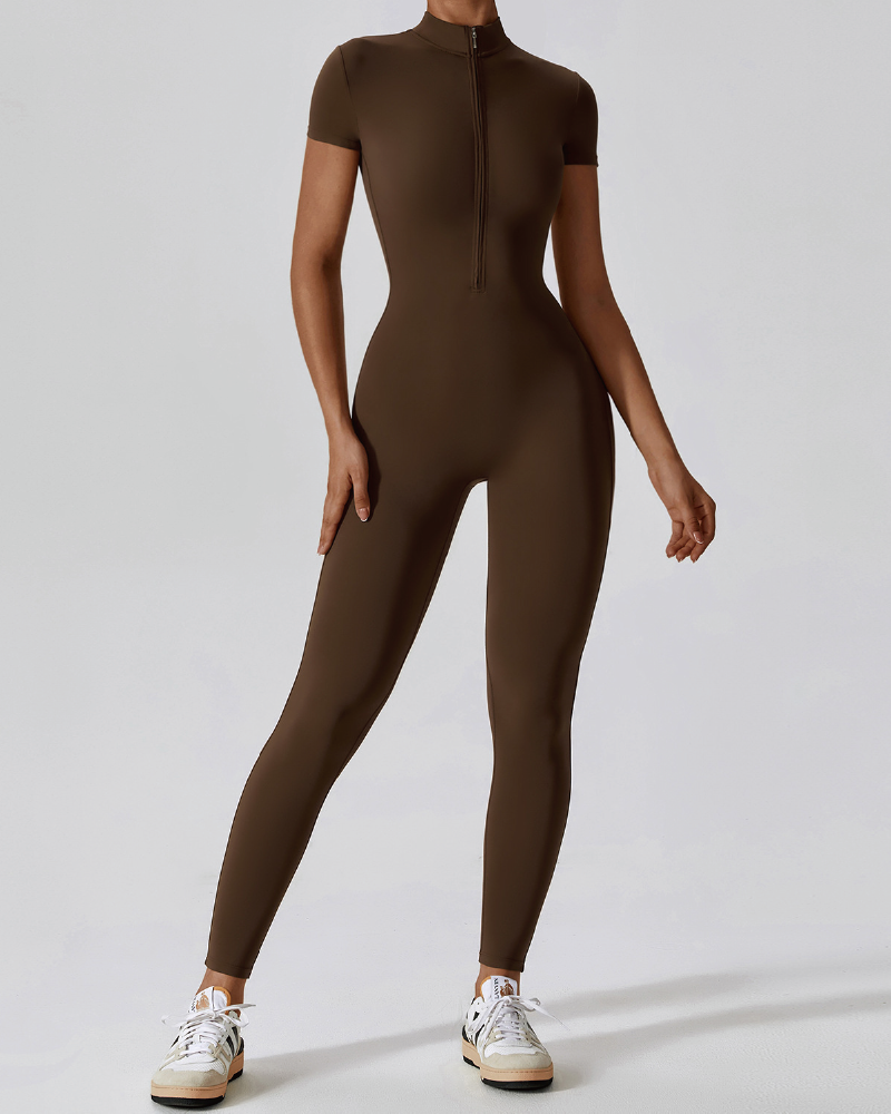 Body Moves Jumpsuit Brown