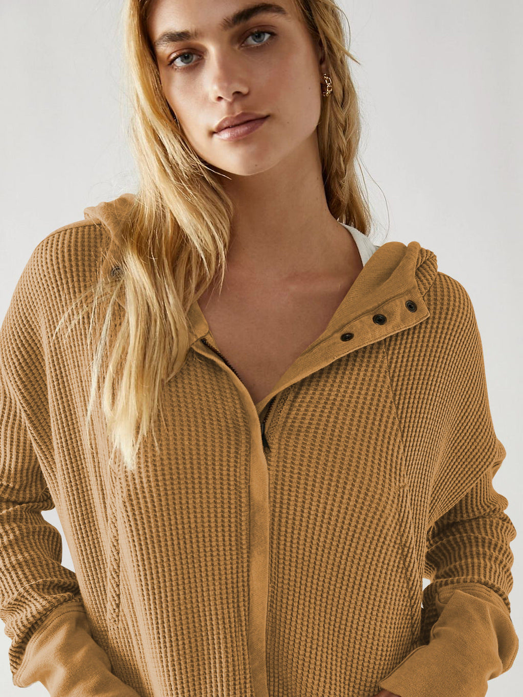 Patchwork Zipper Hoodie
