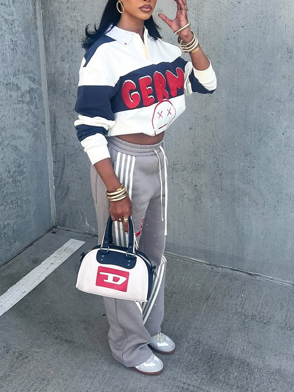 Colorblock Polo Top