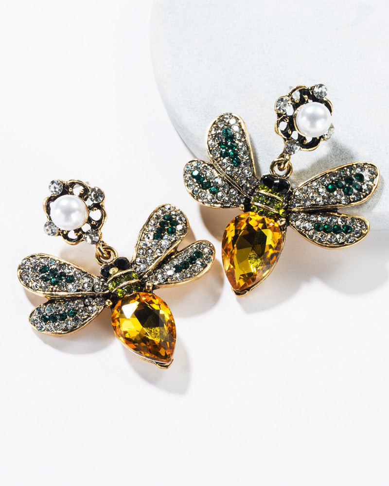 Dragonfly Earrings YELLOW