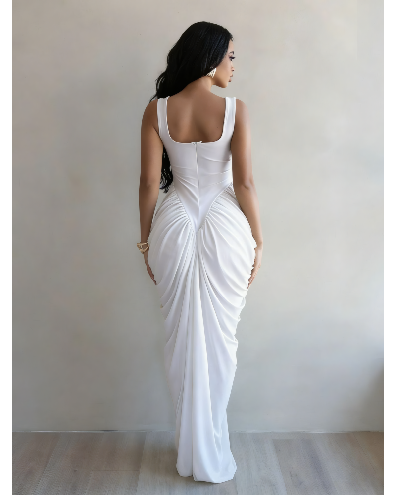 Draped Goddess Maxi Dress