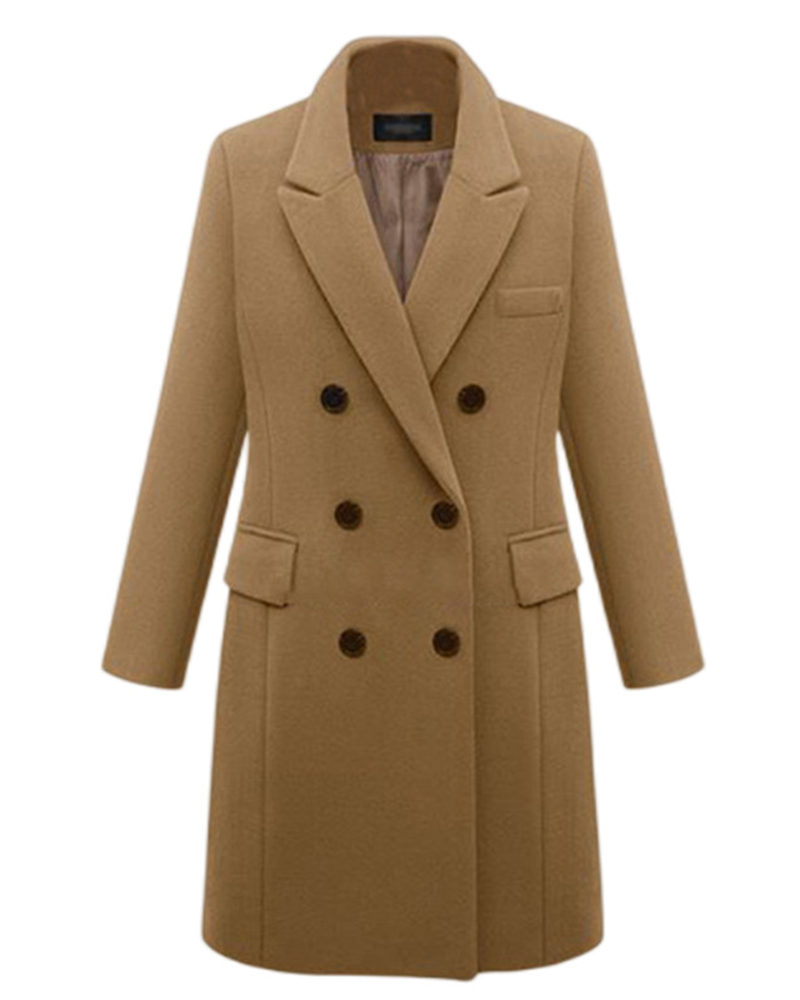 Power Move Double-Breasted Coat