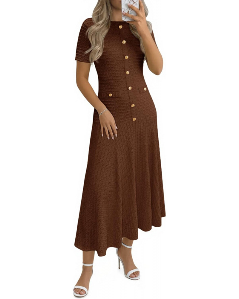 The Textured Edit Midi Dress