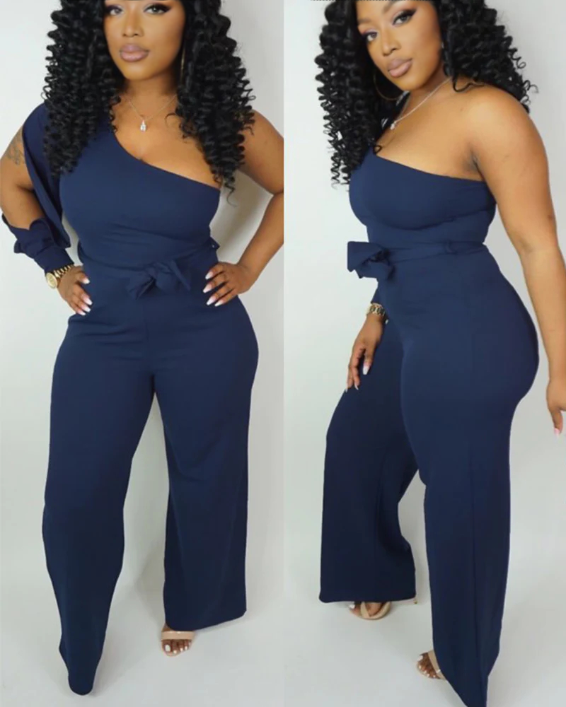 Never Say Never Romper NAVY