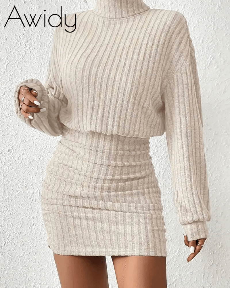 SILHOUETTE OBSESSION KNIT SWEATER DRESS