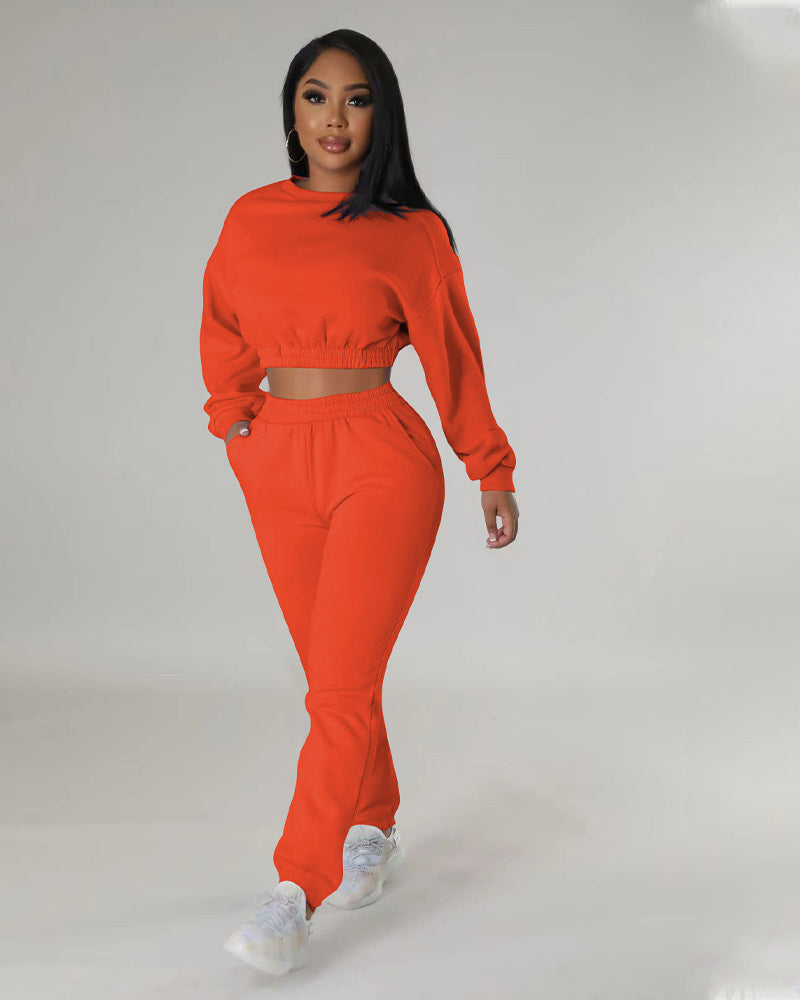 Gentle Touch Pant Set Orange