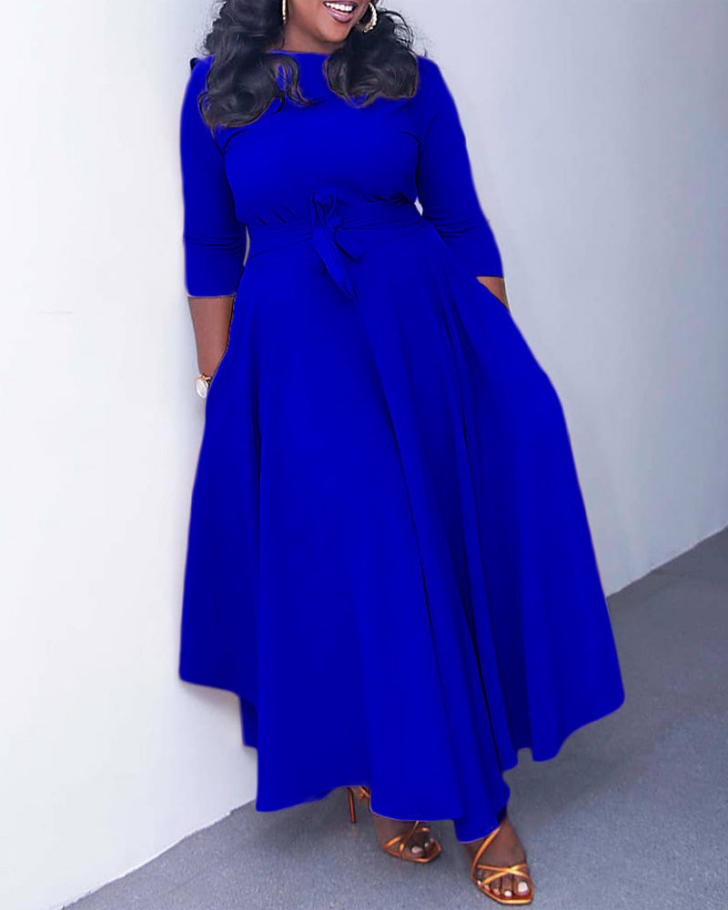 Simply Comforted Dress ROYALBLUE