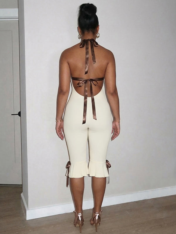 Halter Tied Jumpsuit