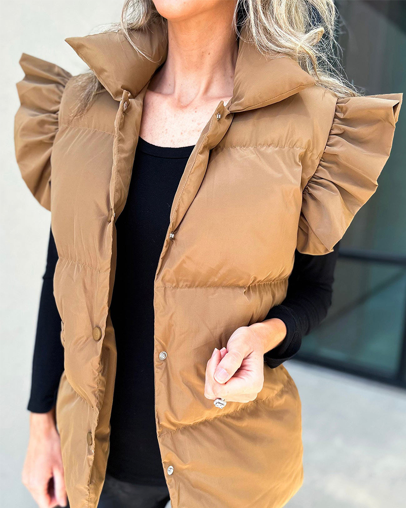 Worth My Time Vest Camel