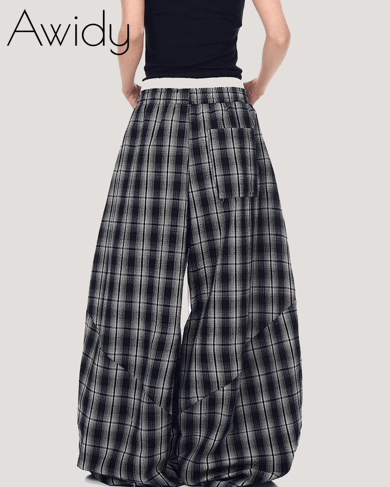 Vintage Plaid Street Sweatpants