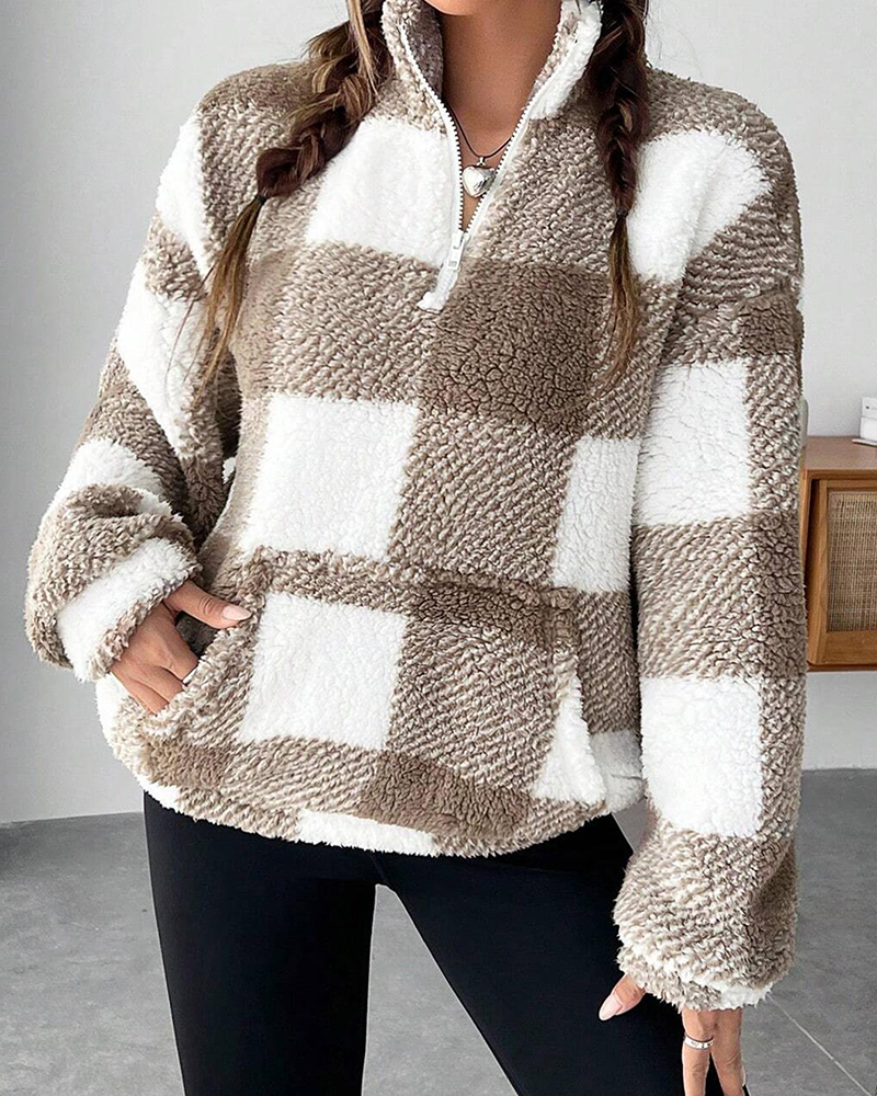 Plaid Mood Sweatshirt