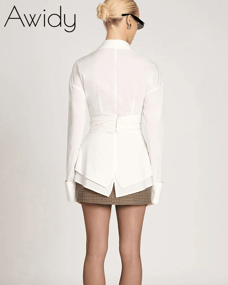 Classic Defined-Waist Shirt