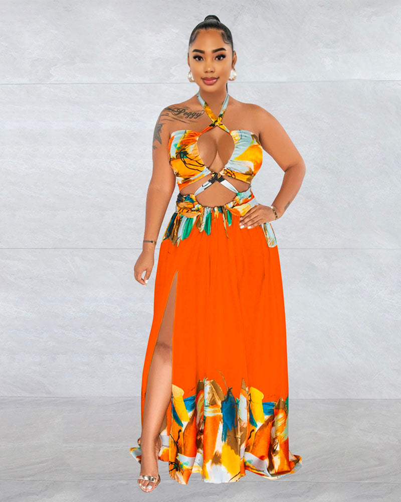 Mizzae Maxi Dress ORANGE