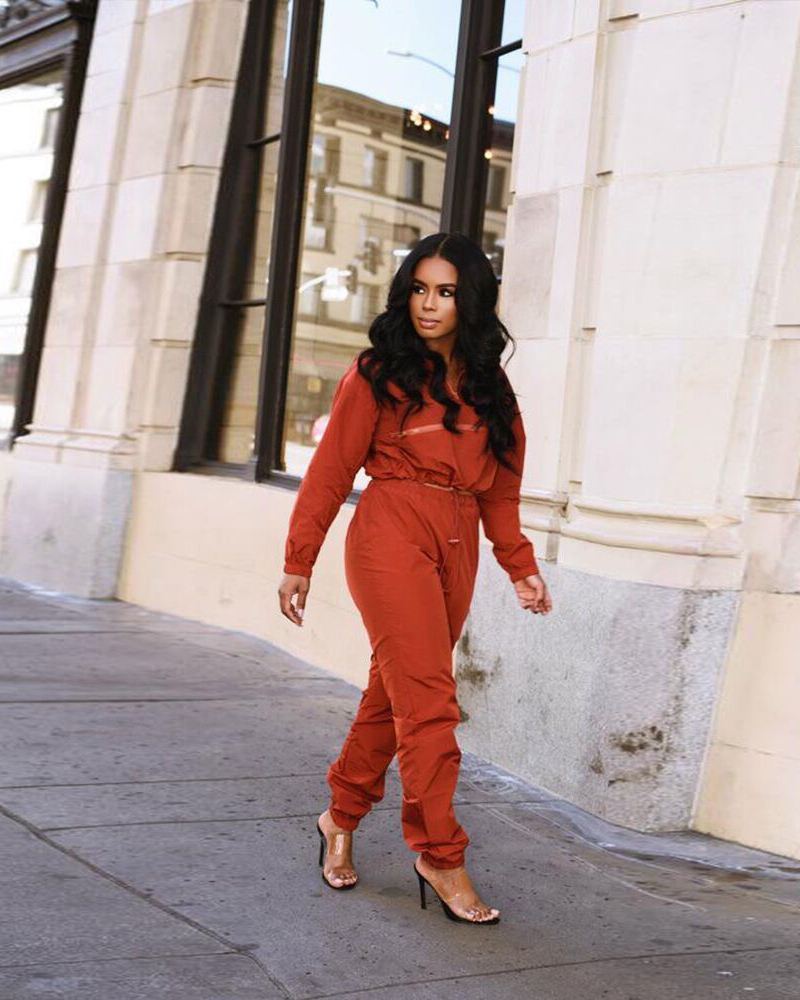 Next Day Pant Set Red