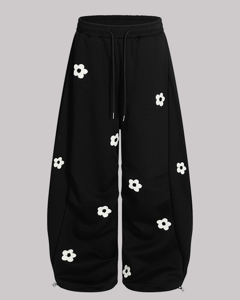 DailyGarden Embroidery Sweatpants