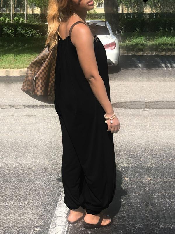 Ärmelloser, lässiger Jumpsuit