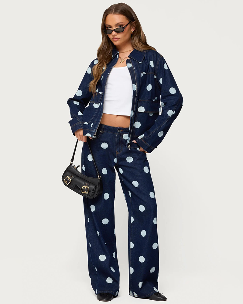 Shadow Polka Denim Jeans