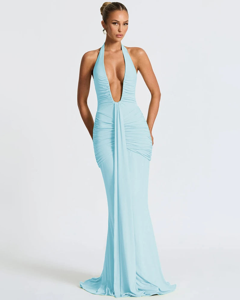 Ribbon Flow Evening Dress