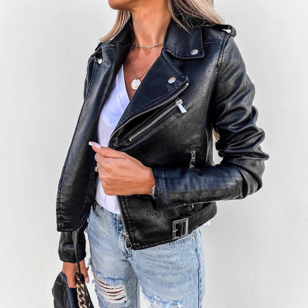 Motorcycle Short Sleeve Zipper Jacket