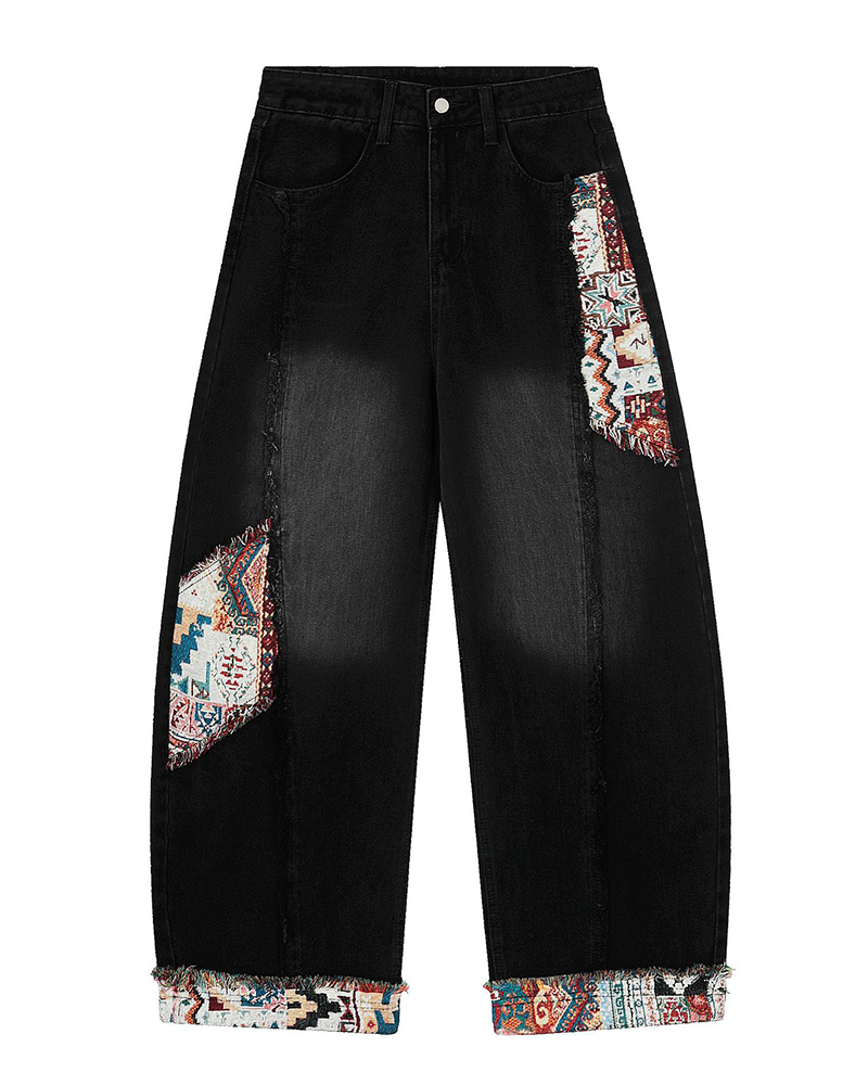 Curve Cut Denim Jeans