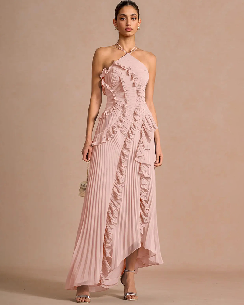 Ruche Me Tonight Maxi Dress