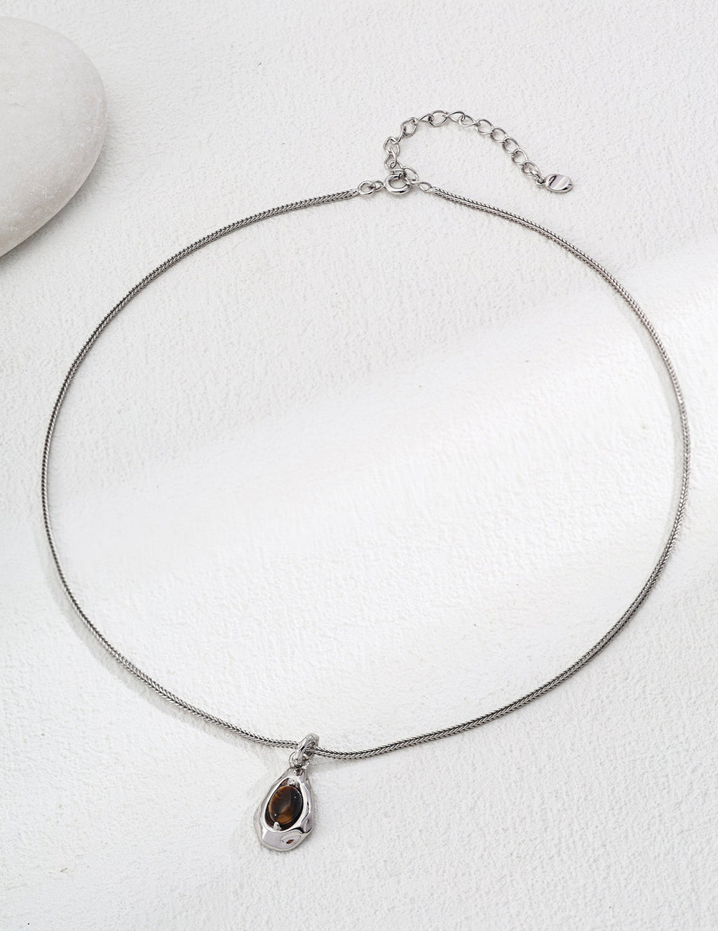 Eye of the Earth Natural Crystal Pendant Necklace