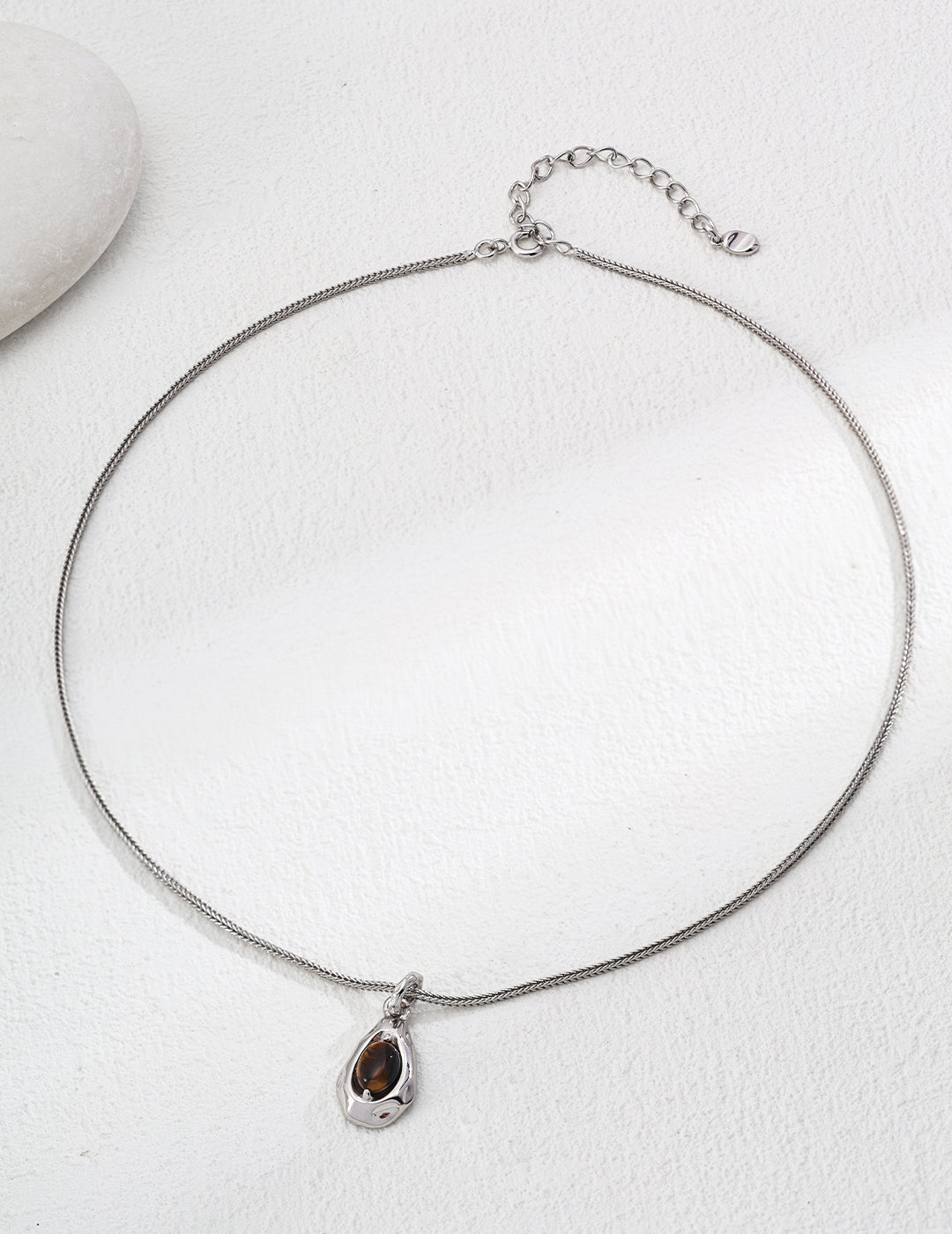 Eye of the Earth Natural Crystal Pendant Necklace