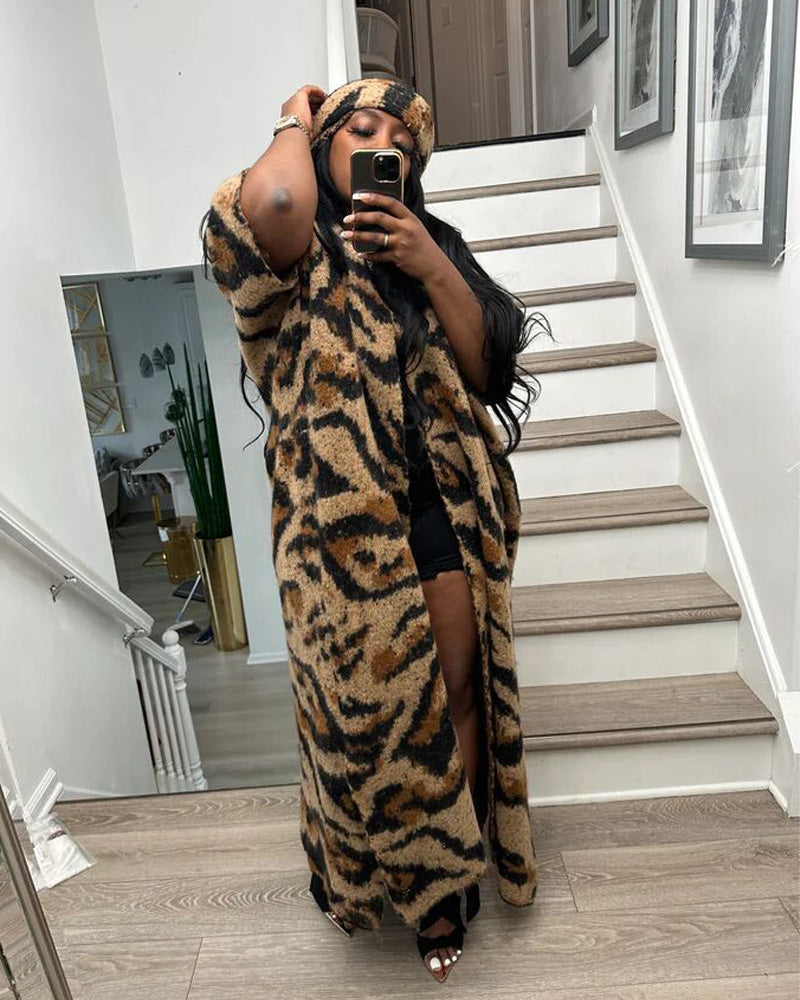 LUXE IN LEOPARD CARDIGAN SET