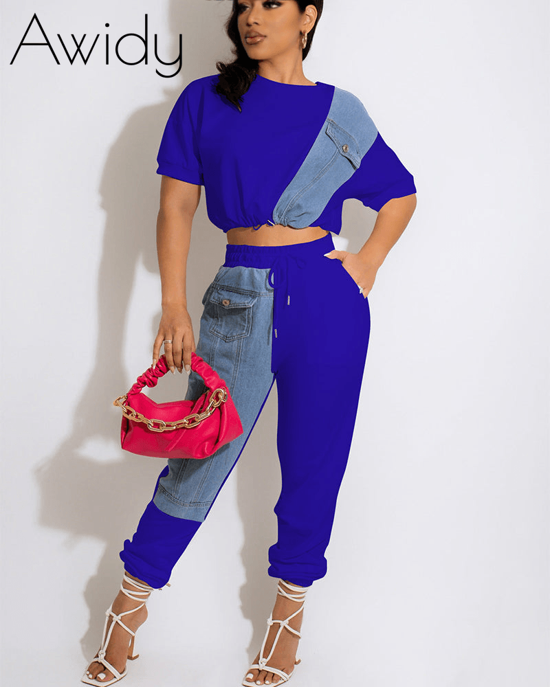 Denim Leisurewear Sports Suit