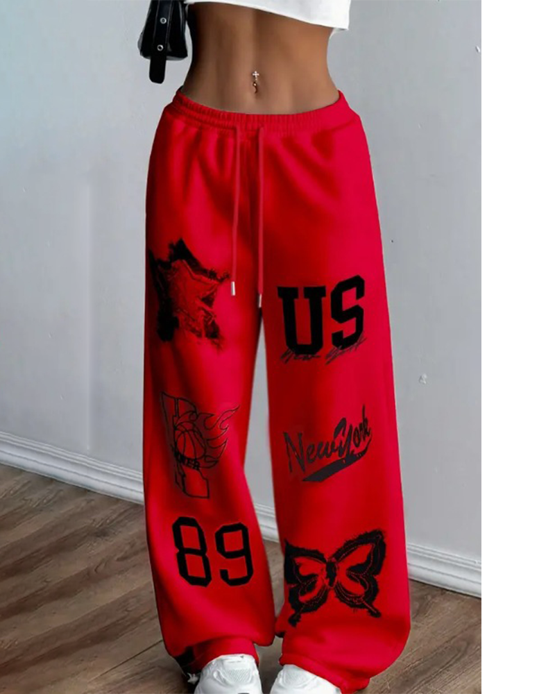 Street Muse Graphic Pants