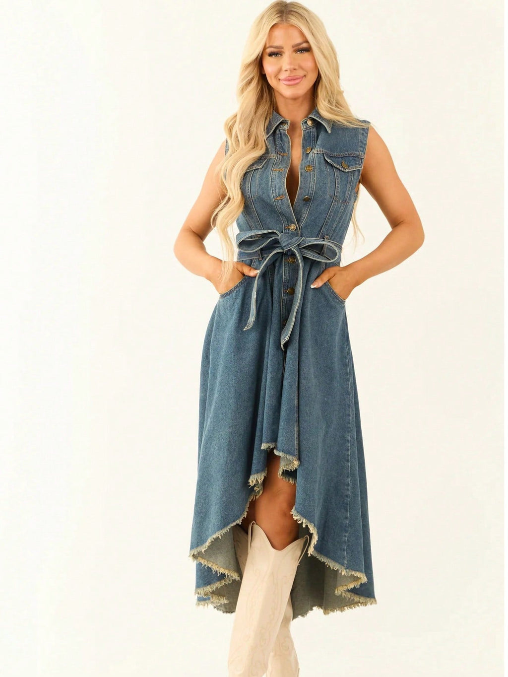 Denim Sleeveless Dress