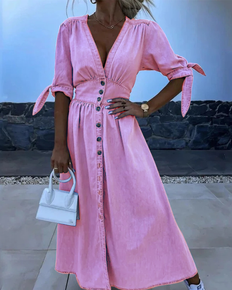 Better Behave Dress Cotton Pink