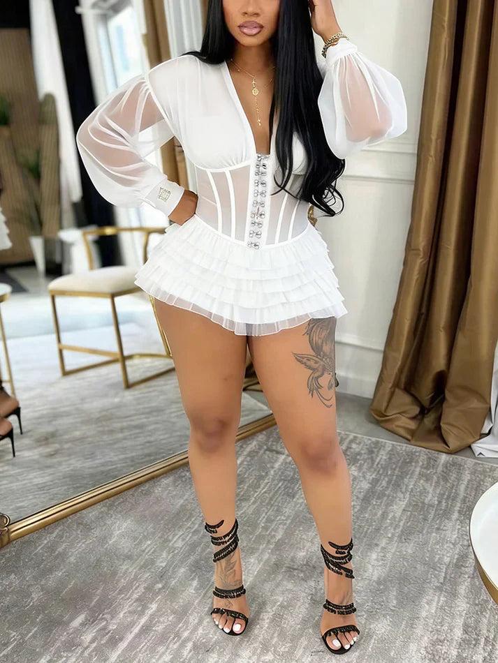 Corset Tulle Romper