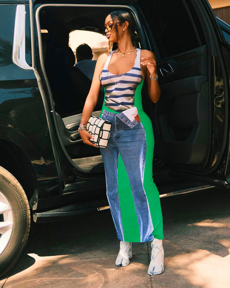 ON MY BODY DRESS Green