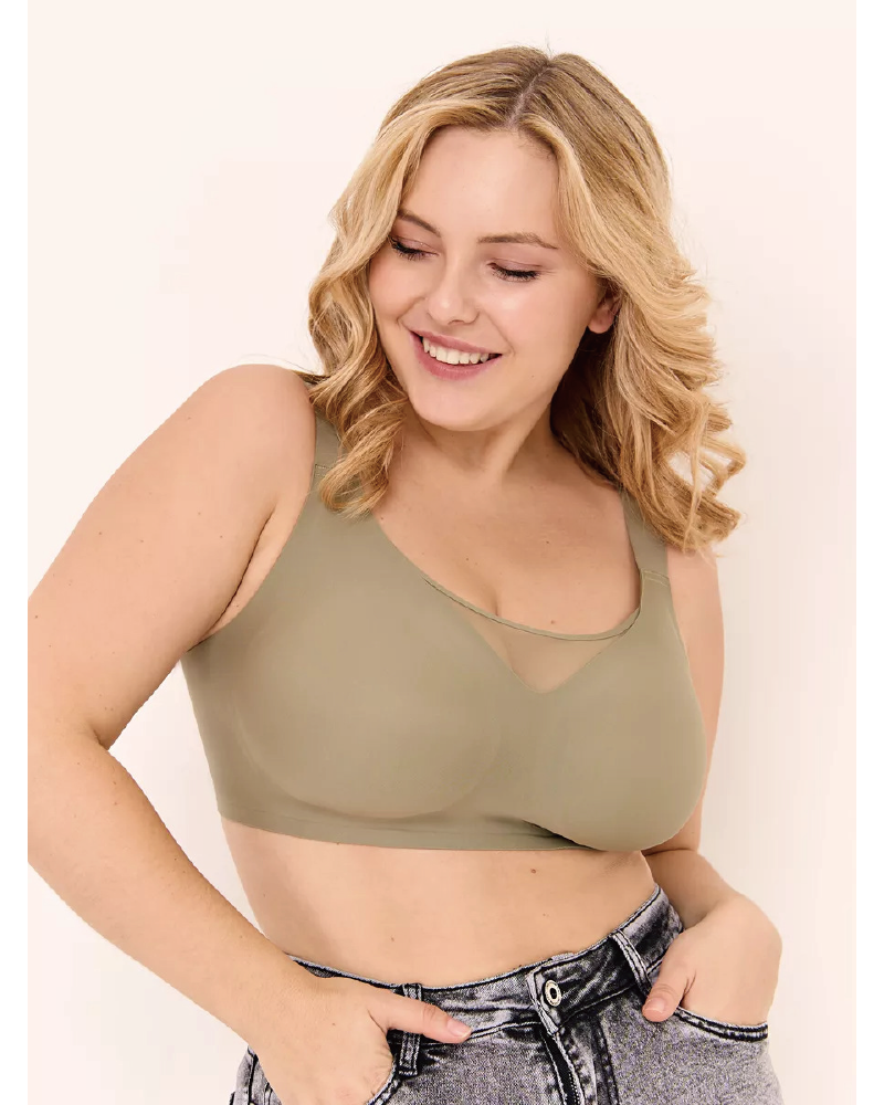 Supportive Tank Top Bra Sage
