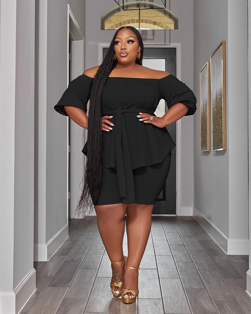 SHE IS ONLY SET Black