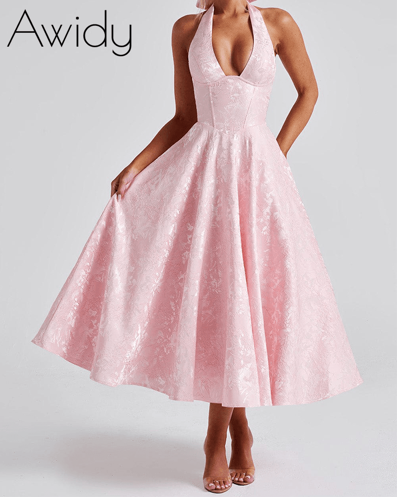 Graceful Backless Evening Dress