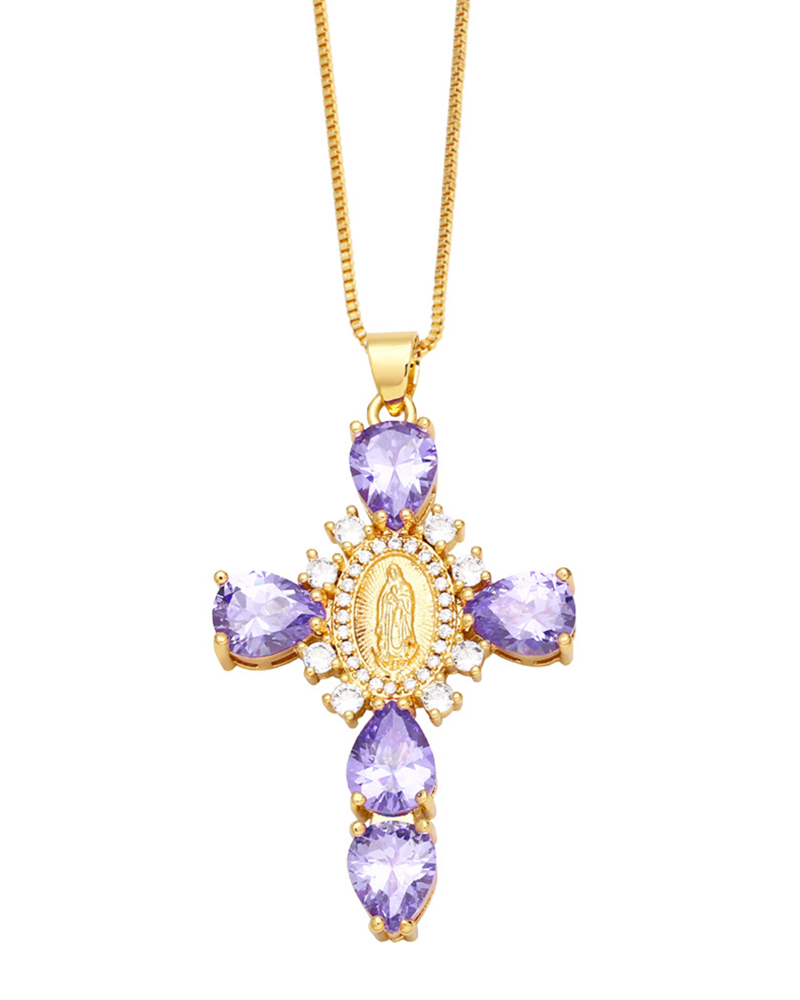 Jesus Necklace PURPLE