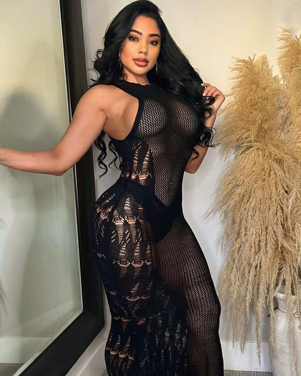 KISS & TELL MAXI BLACK