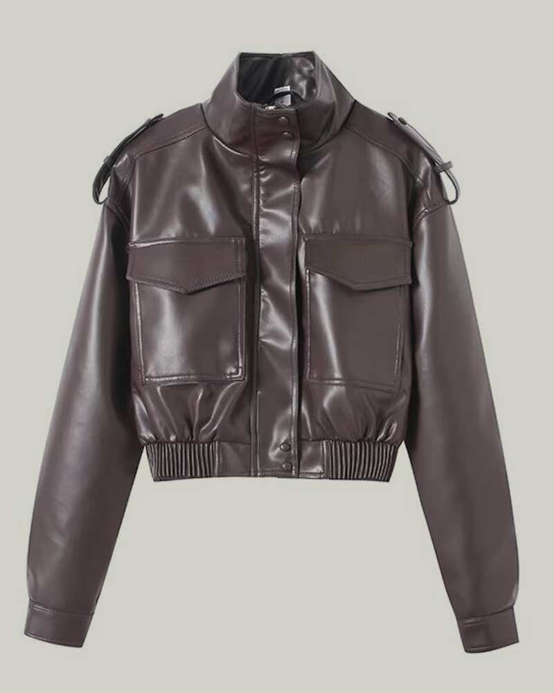 Essential Faux Leather Jacket
