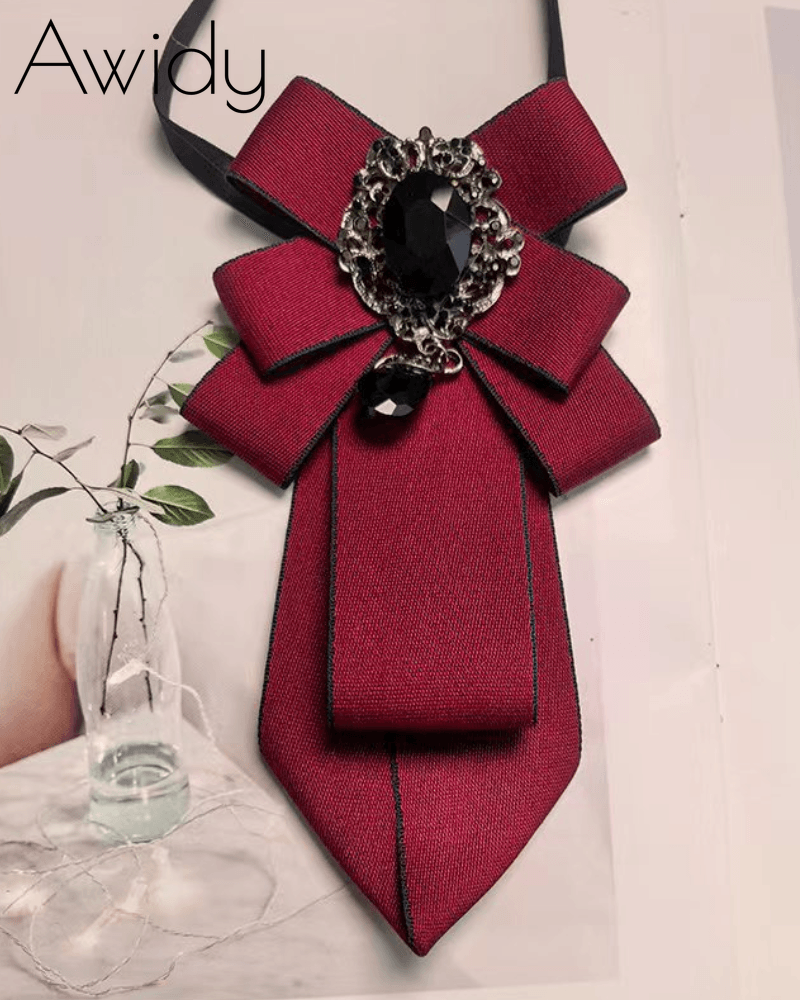 Delicate Bow Brooch Handmade Tie