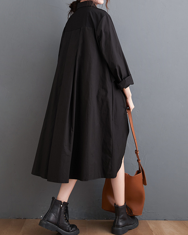 Soft Coast Silhouette Shirt Dress