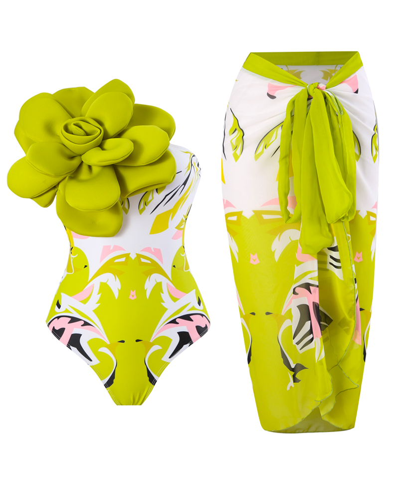 3D Flower Swim Set 3d-yellow-a