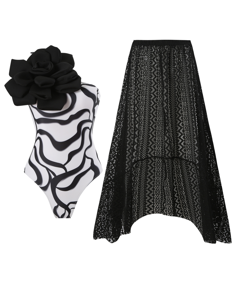 3D Flower Swim Set 3d-zebra