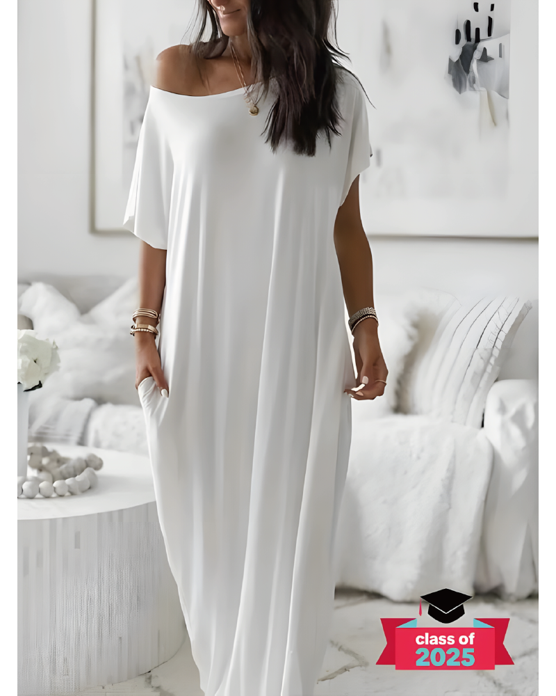 Breezy Charm Dress White L
