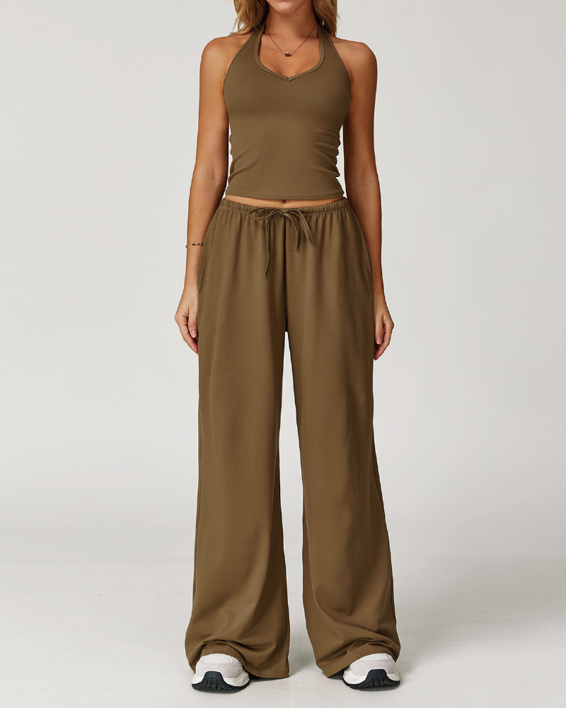 Ensemble 2 pièces débardeur et pantalon de survêtement Sprint Halter