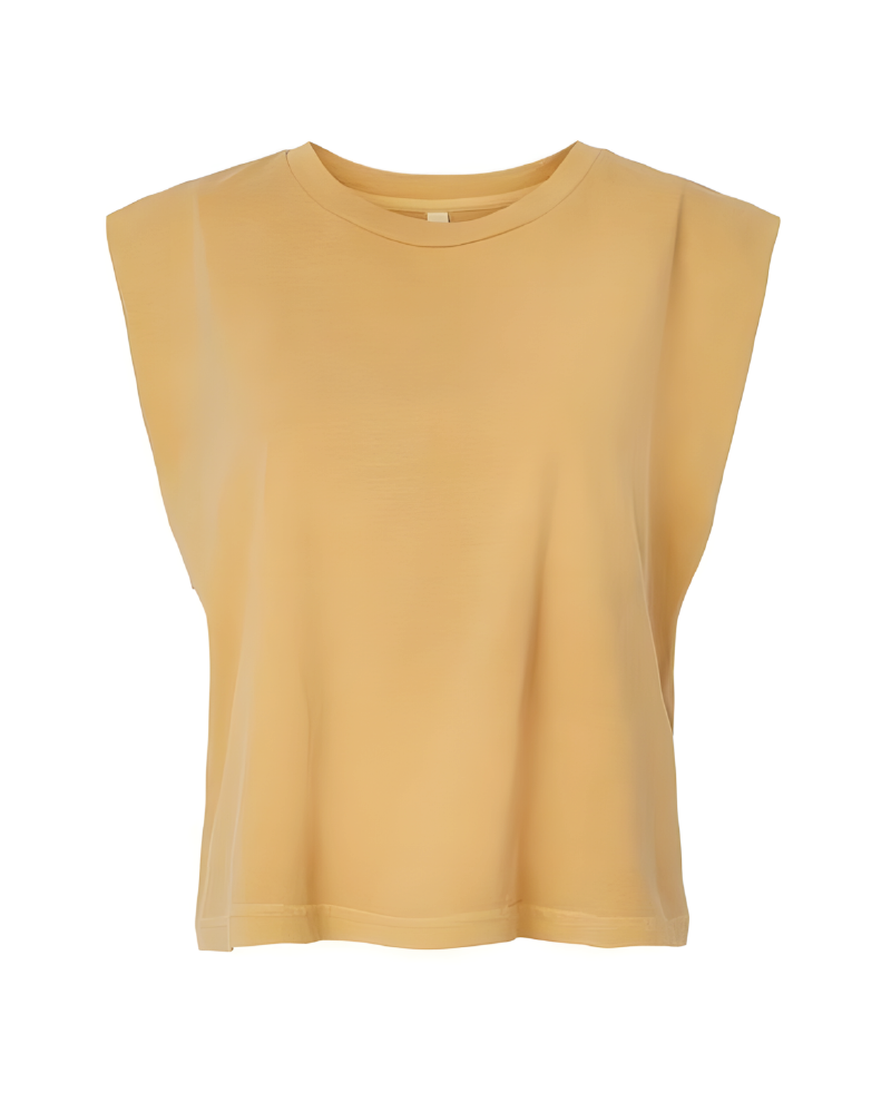 Heavyweight Cotton Dyed T-Shirt Faded Mustard