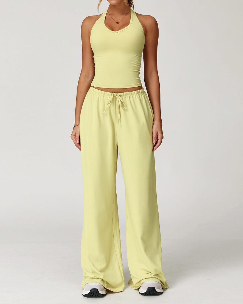 Ensemble 2 pièces débardeur et pantalon de survêtement Sprint Halter